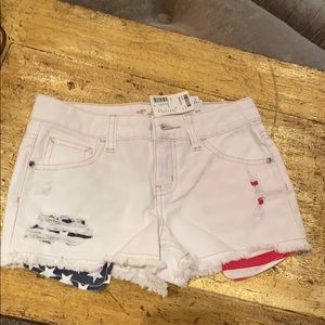 🇺🇸NWT Justice white shorts.  Girls Sz 10R.